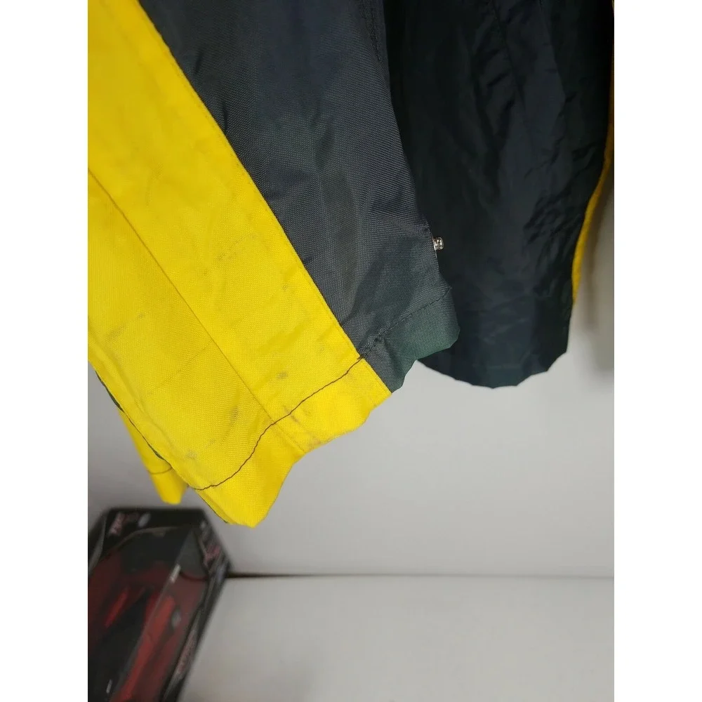 Tommy Jeans Jacket Men's Size Large Hilfiger Windbreaker Nylon Green & Yellow
